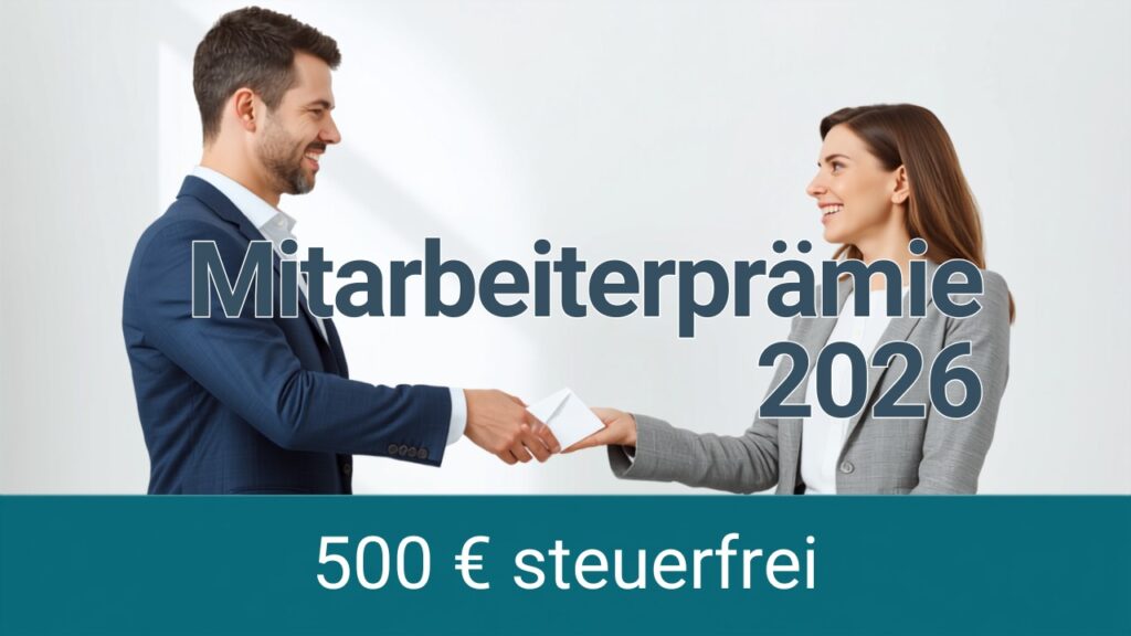 Mitarbeiterprämie 2026: Bis zu 500 Euro steuerfrei von Juli bis Dezember
